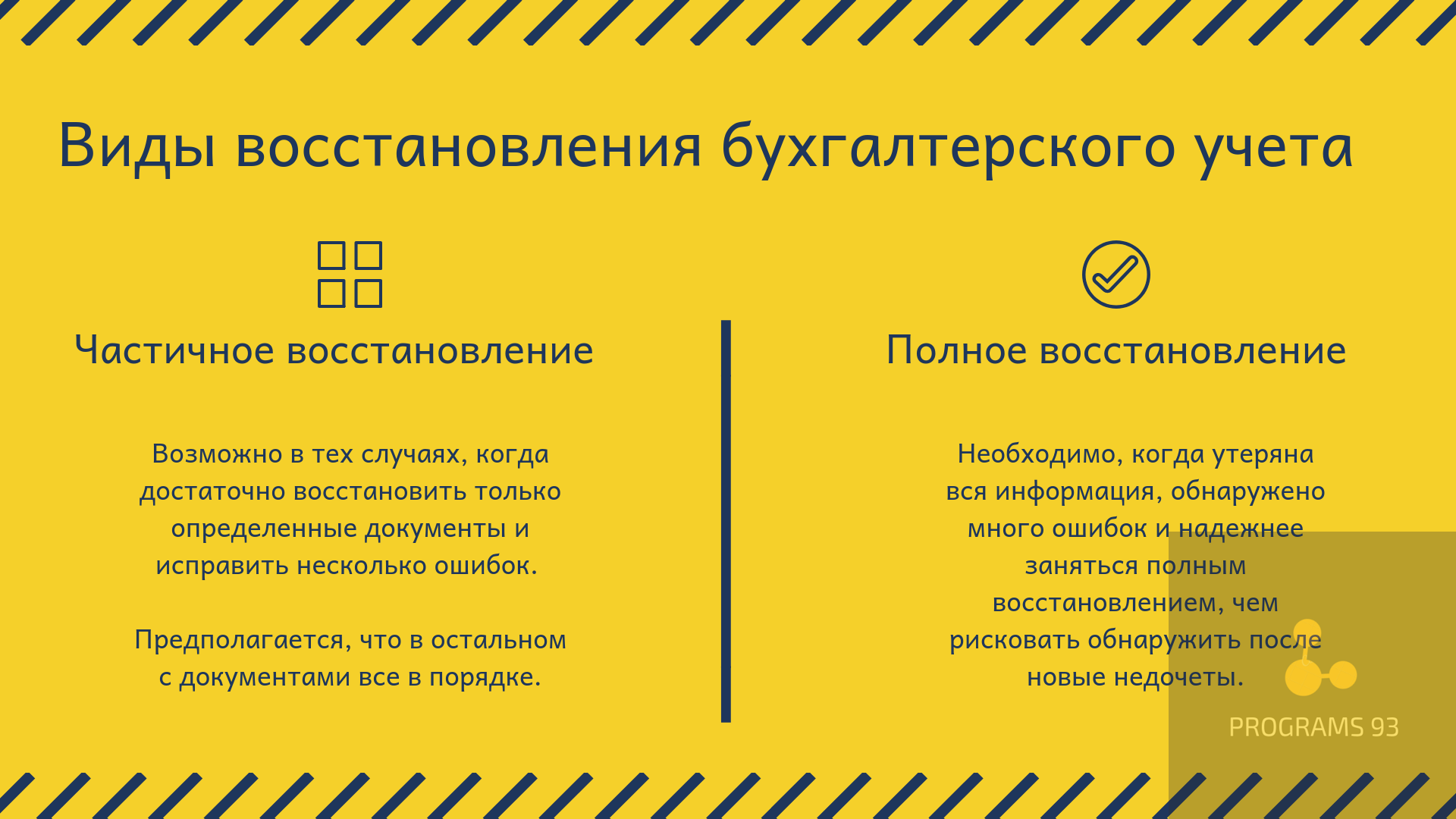 Восстановление бухгалтерского учета